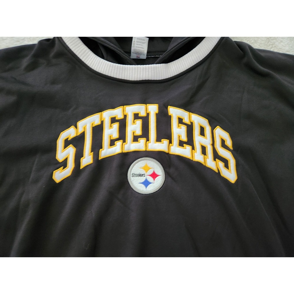NFL Pittsburgh Steelers Hoodie Womens Large Black Gold Sleepwear Long Sleeve... - Picture 2 of 7